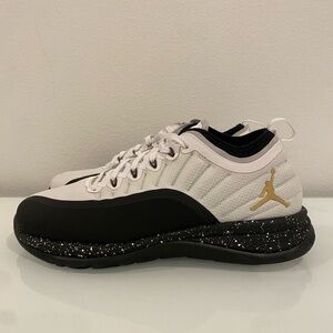 Jordan Men's White, Black, and Gold Athletic Shoes
